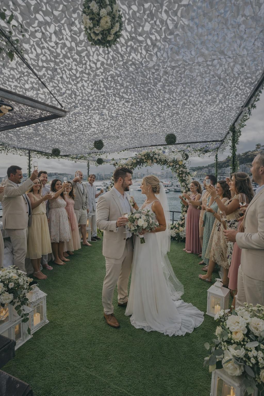 Ceremonia de boda a bordo del Atlantis · Blanes